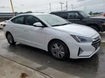 2019 Hyundai Elantra Sel White vin: 5NPD84LF4KH418679