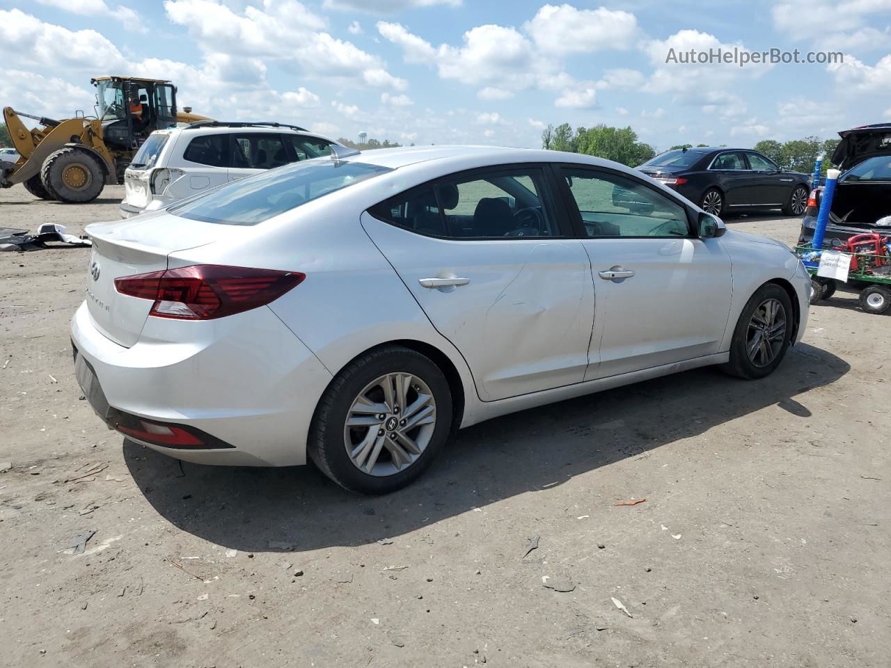 2019 Hyundai Elantra Sel Серебряный vin: 5NPD84LF4KH424563