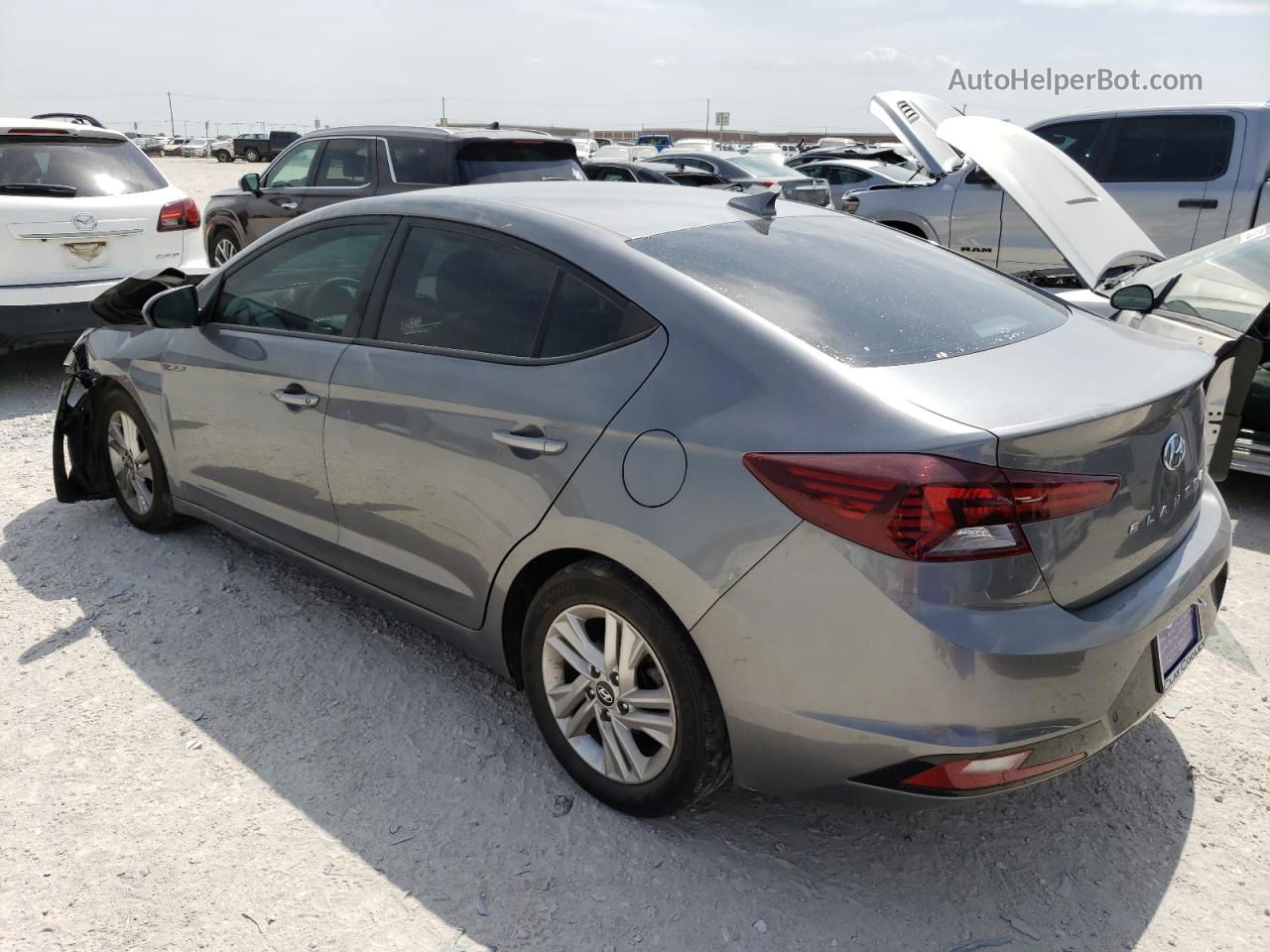 2019 Hyundai Elantra Sel Серый vin: 5NPD84LF4KH440214