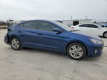 2019 Hyundai Elantra Sel Синий vin: 5NPD84LF4KH453884