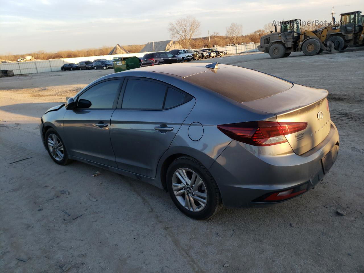 2019 Hyundai Elantra Sel Gray vin: 5NPD84LF4KH470829