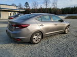 2019 Hyundai Elantra Sel Gray vin: 5NPD84LF4KH480924