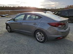 2019 Hyundai Elantra Sel Gray vin: 5NPD84LF4KH480924