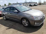 2019 Hyundai Elantra Sel Gray vin: 5NPD84LF4KH485153