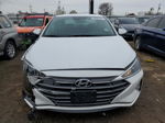 2019 Hyundai Elantra Sel White vin: 5NPD84LF4KH496556