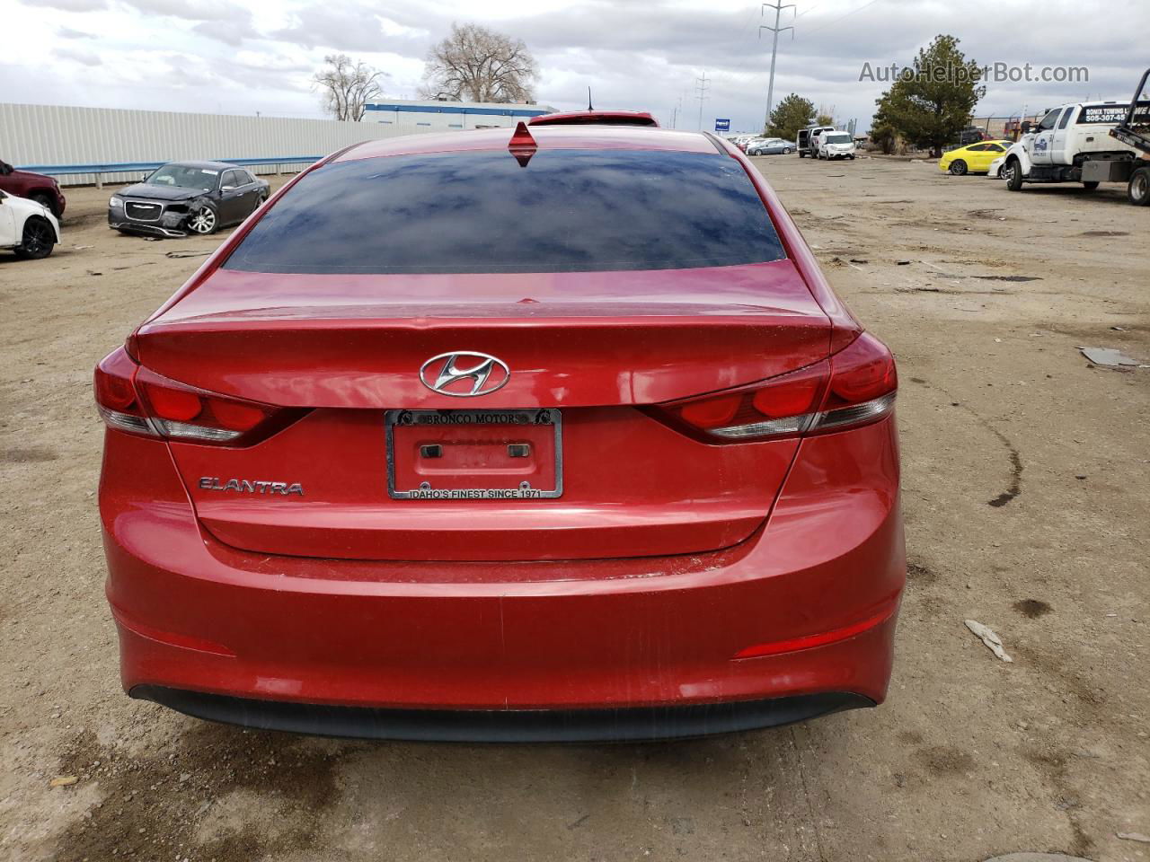 2017 Hyundai Elantra Se Красный vin: 5NPD84LF5HH032085