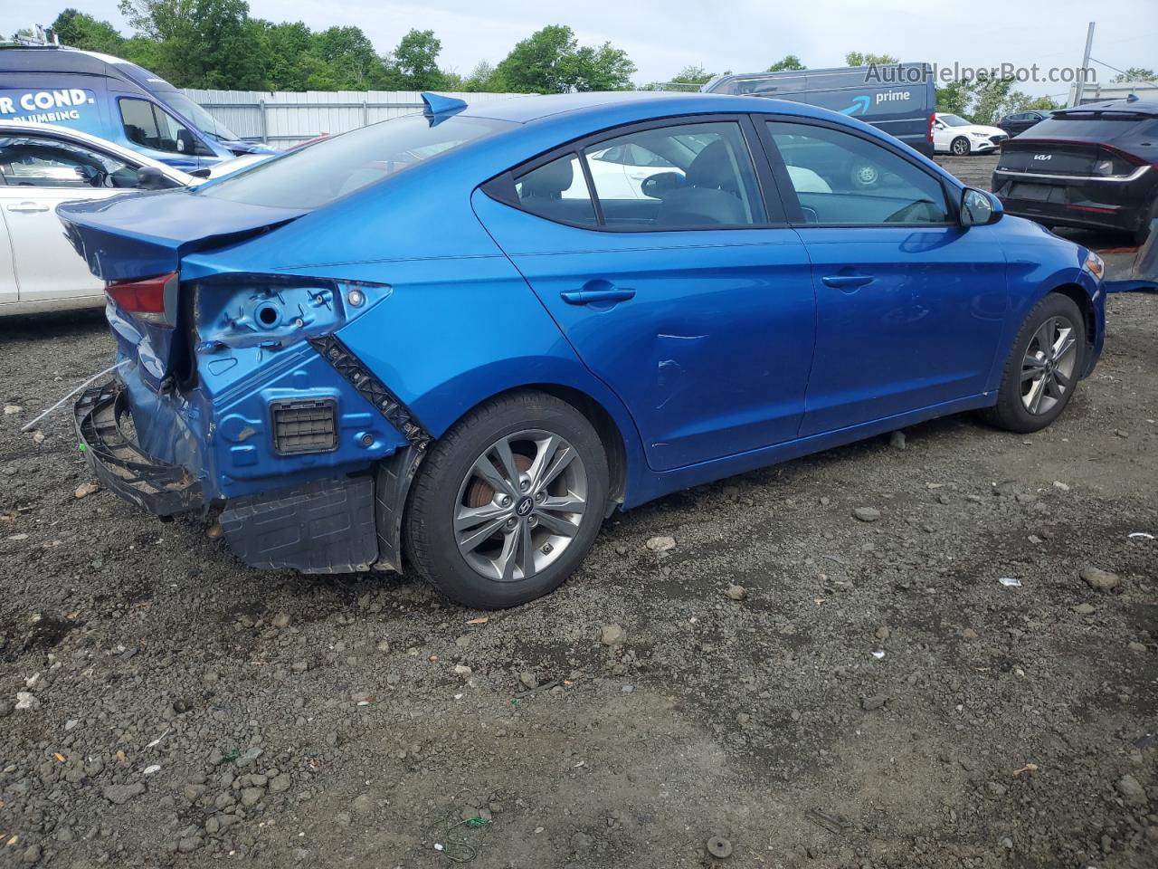 2017 Hyundai Elantra Se Blue vin: 5NPD84LF5HH038081