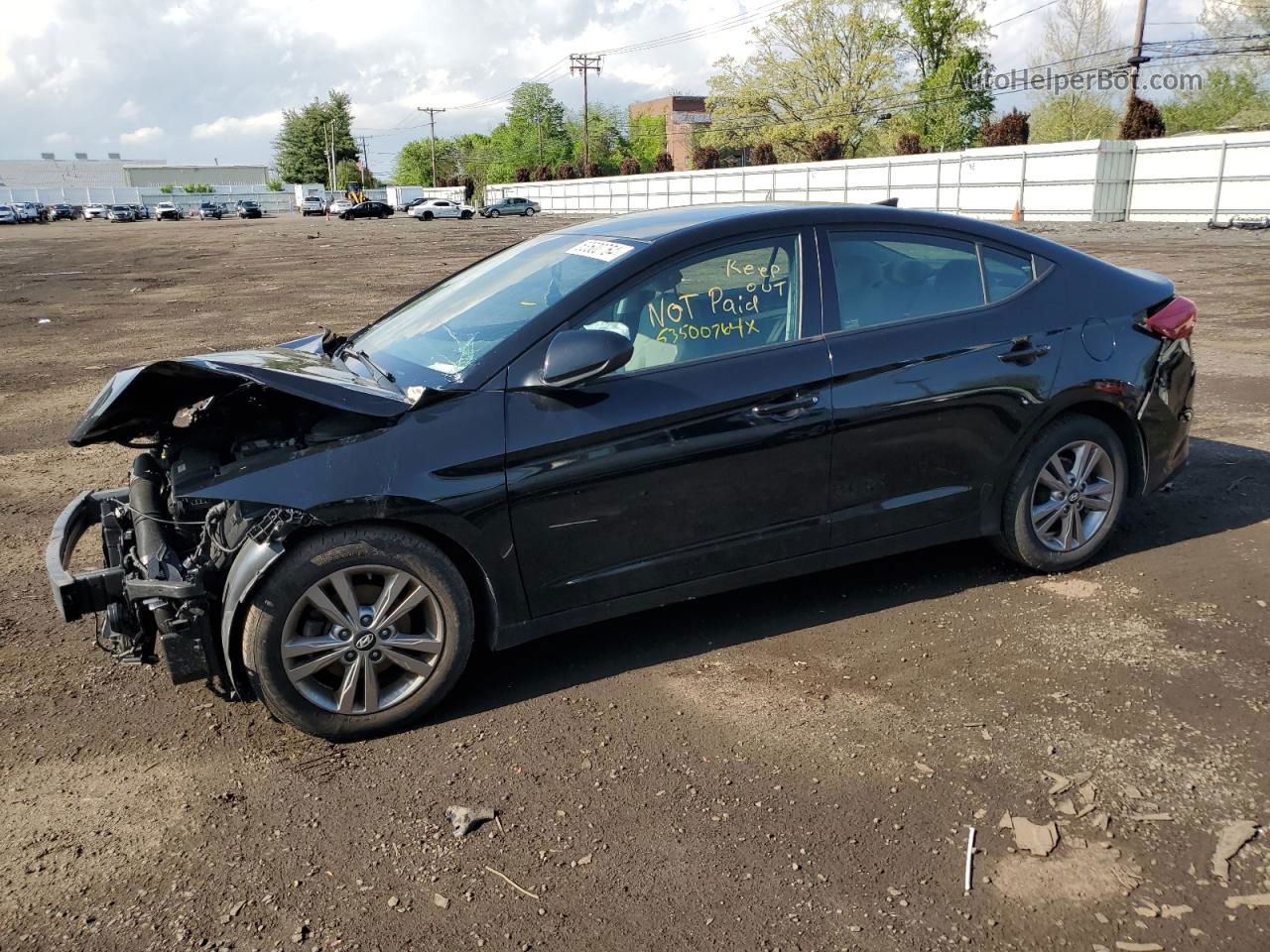 2017 Hyundai Elantra Se Black vin: 5NPD84LF5HH048769