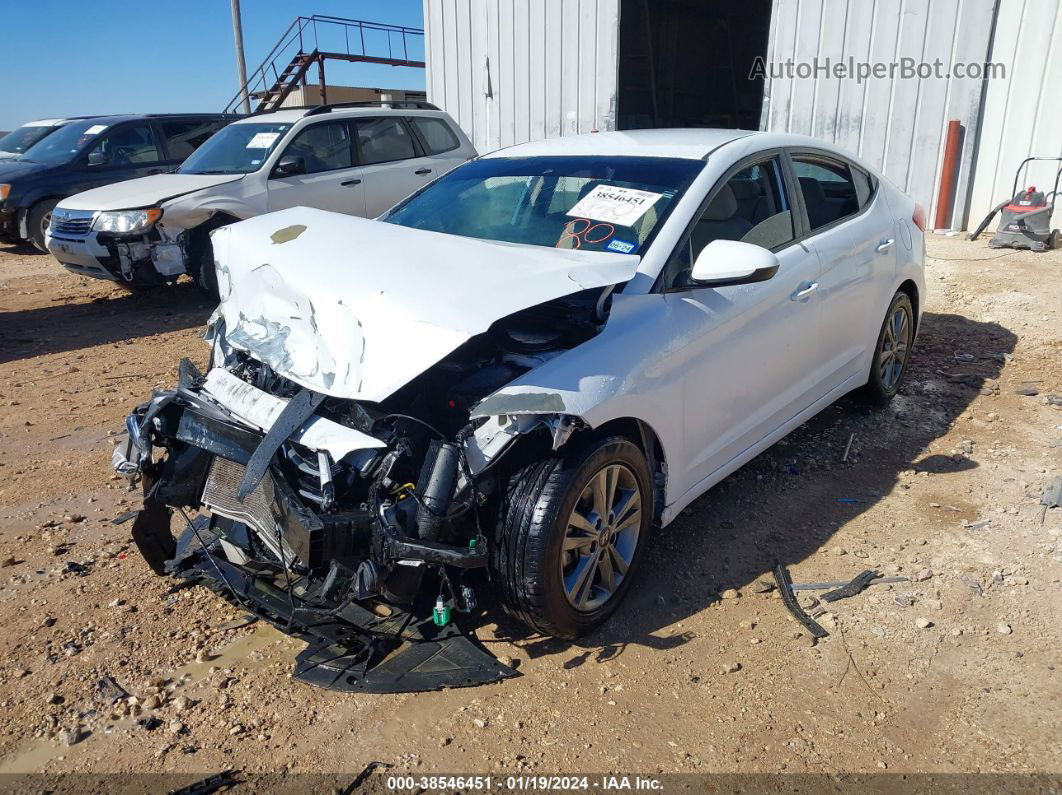 2017 Hyundai Elantra Se White vin: 5NPD84LF5HH051347