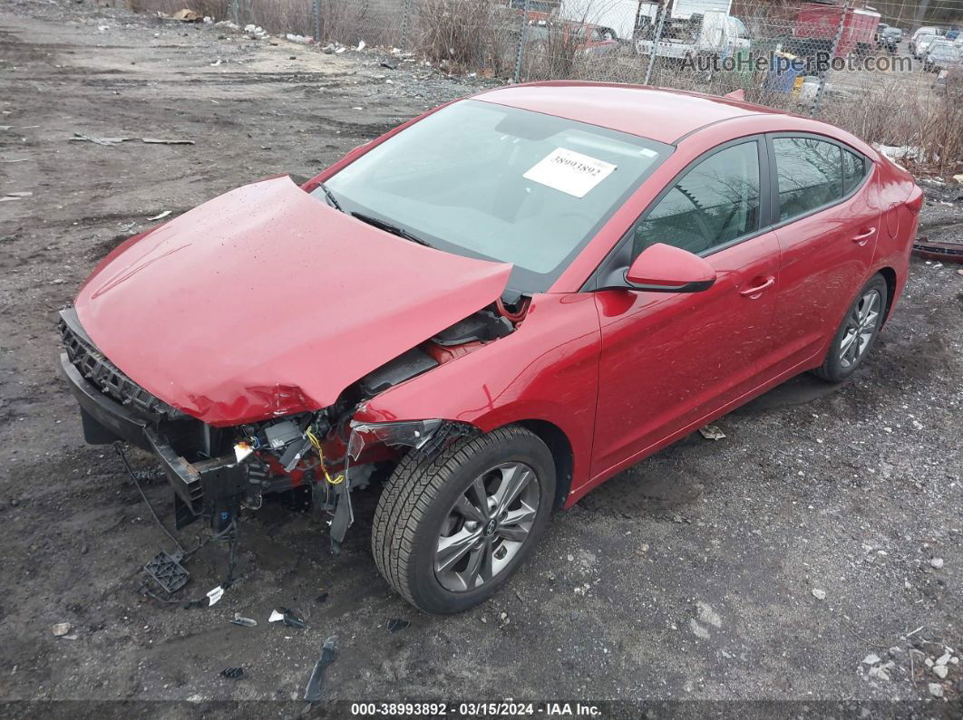 2017 Hyundai Elantra Se Red vin: 5NPD84LF5HH069251