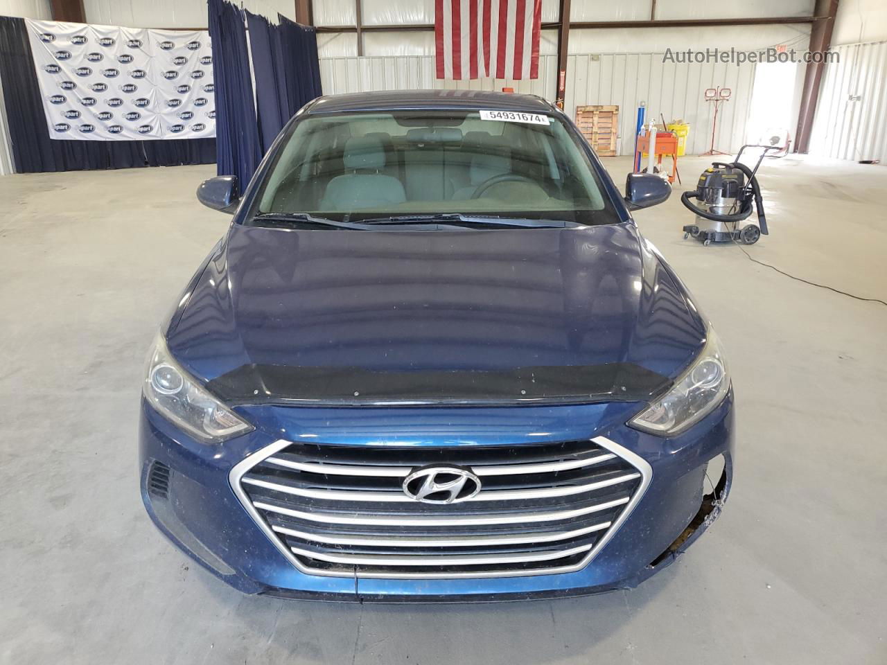 2017 Hyundai Elantra Se Синий vin: 5NPD84LF5HH086017