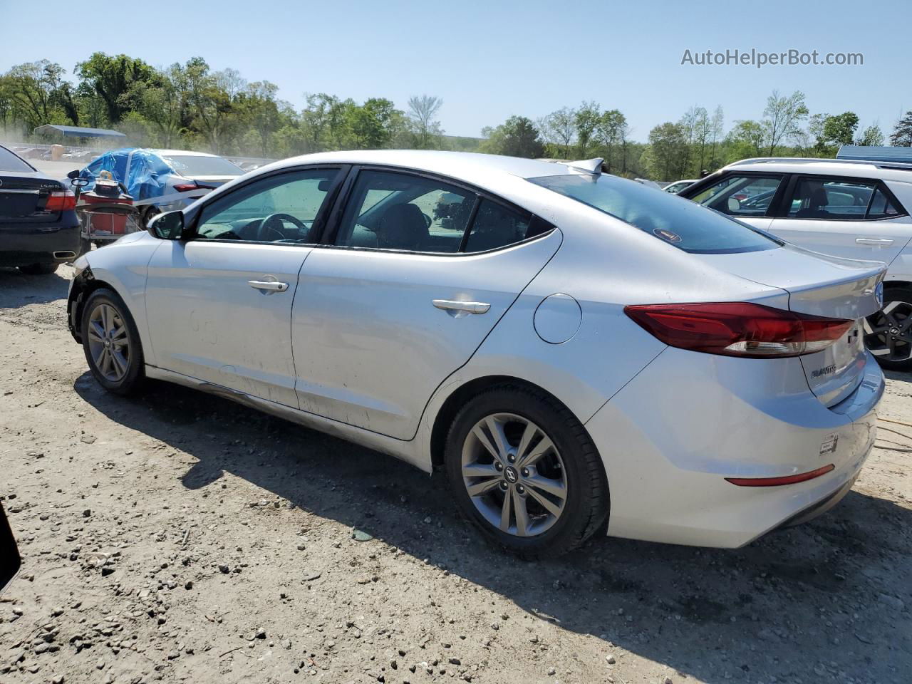 2017 Hyundai Elantra Se Silver vin: 5NPD84LF5HH120876