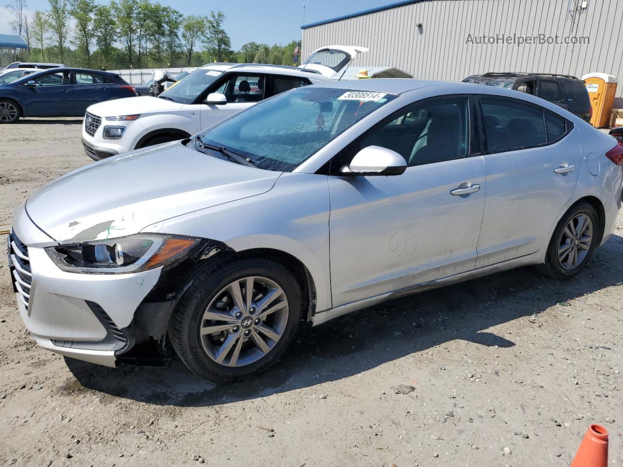 2017 Hyundai Elantra Se Silver vin: 5NPD84LF5HH120876