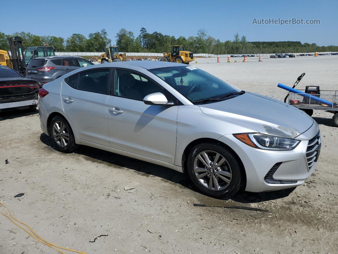 2017 Hyundai Elantra Se Silver vin: 5NPD84LF5HH120876