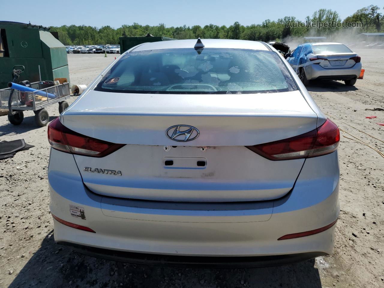 2017 Hyundai Elantra Se Silver vin: 5NPD84LF5HH120876