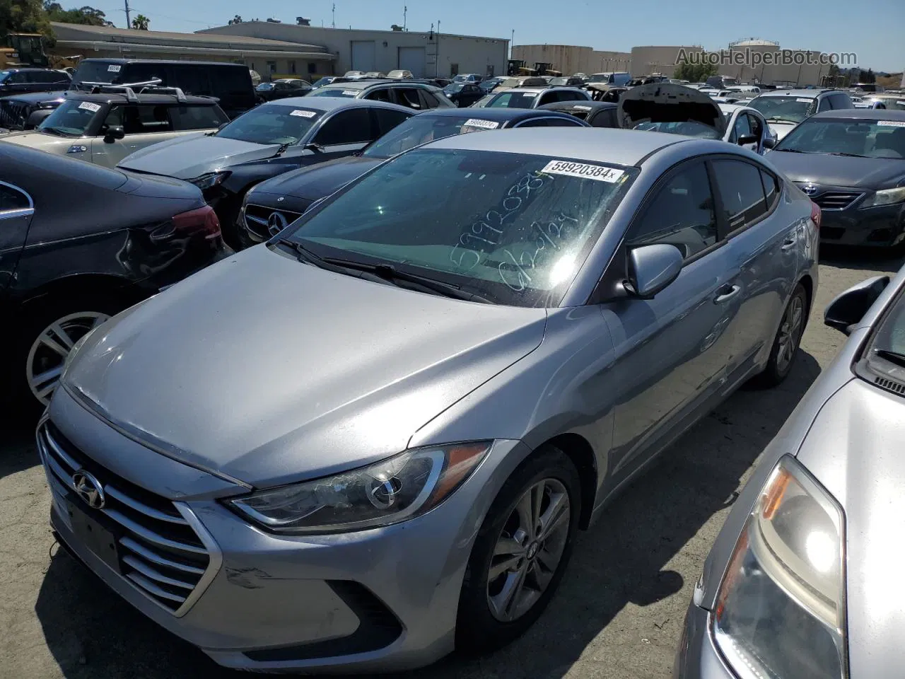 2017 Hyundai Elantra Se Silver vin: 5NPD84LF5HH139962