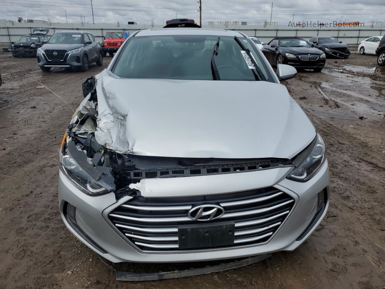 2017 Hyundai Elantra Se Silver vin: 5NPD84LF5HH183606