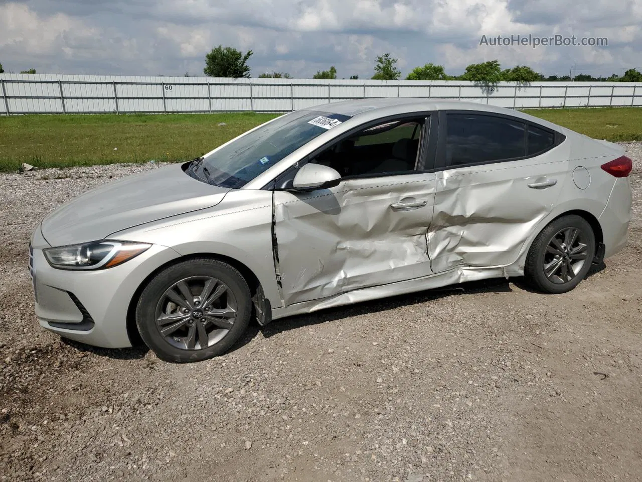 2017 Hyundai Elantra Se Beige vin: 5NPD84LF5HH209301