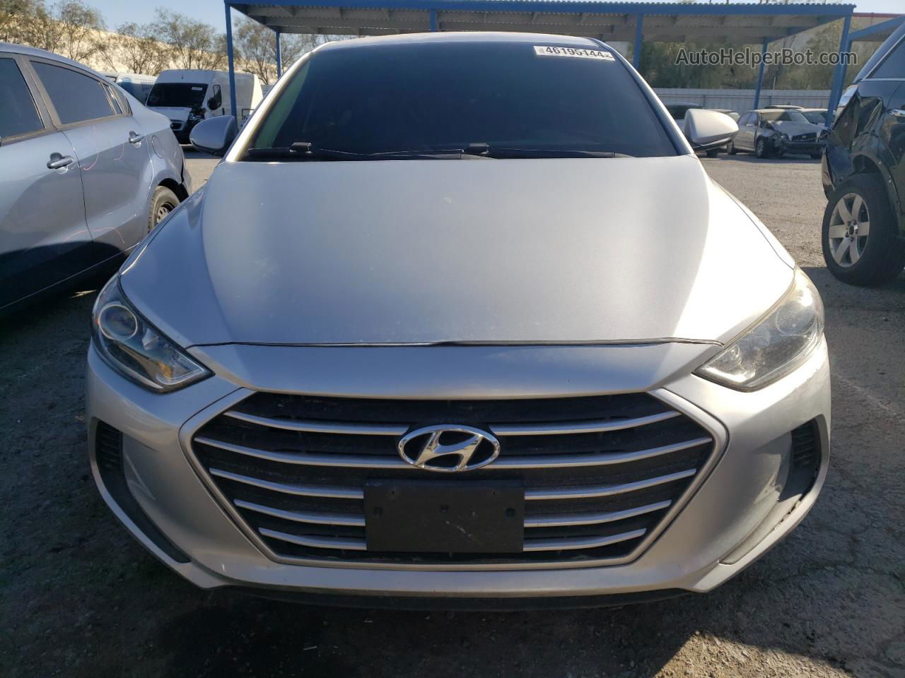 2018 Hyundai Elantra Sel Silver vin: 5NPD84LF5JH217341