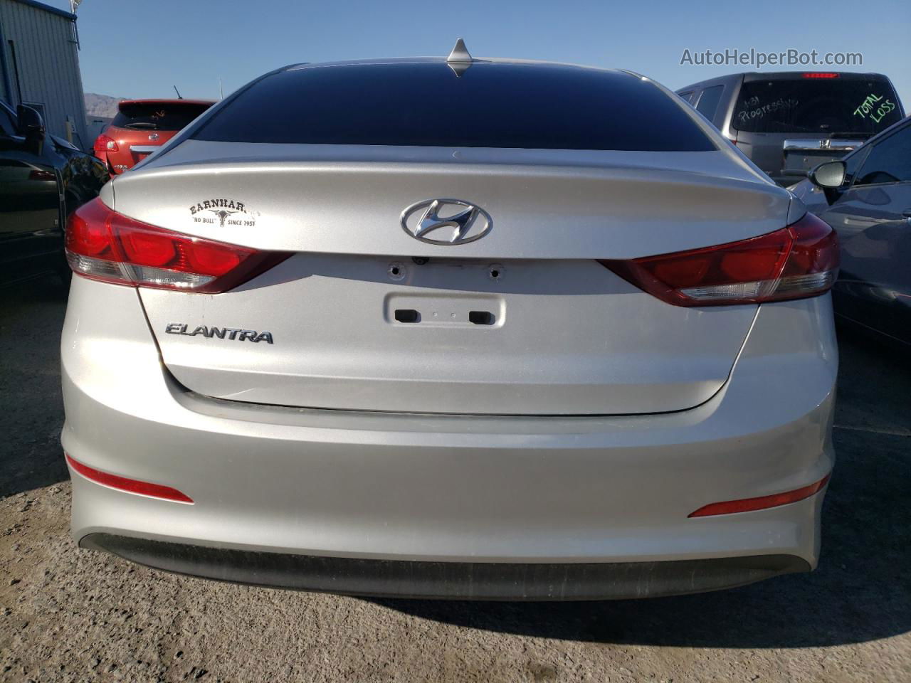 2018 Hyundai Elantra Sel Серебряный vin: 5NPD84LF5JH217341