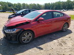 2018 Hyundai Elantra Sel Red vin: 5NPD84LF5JH244779