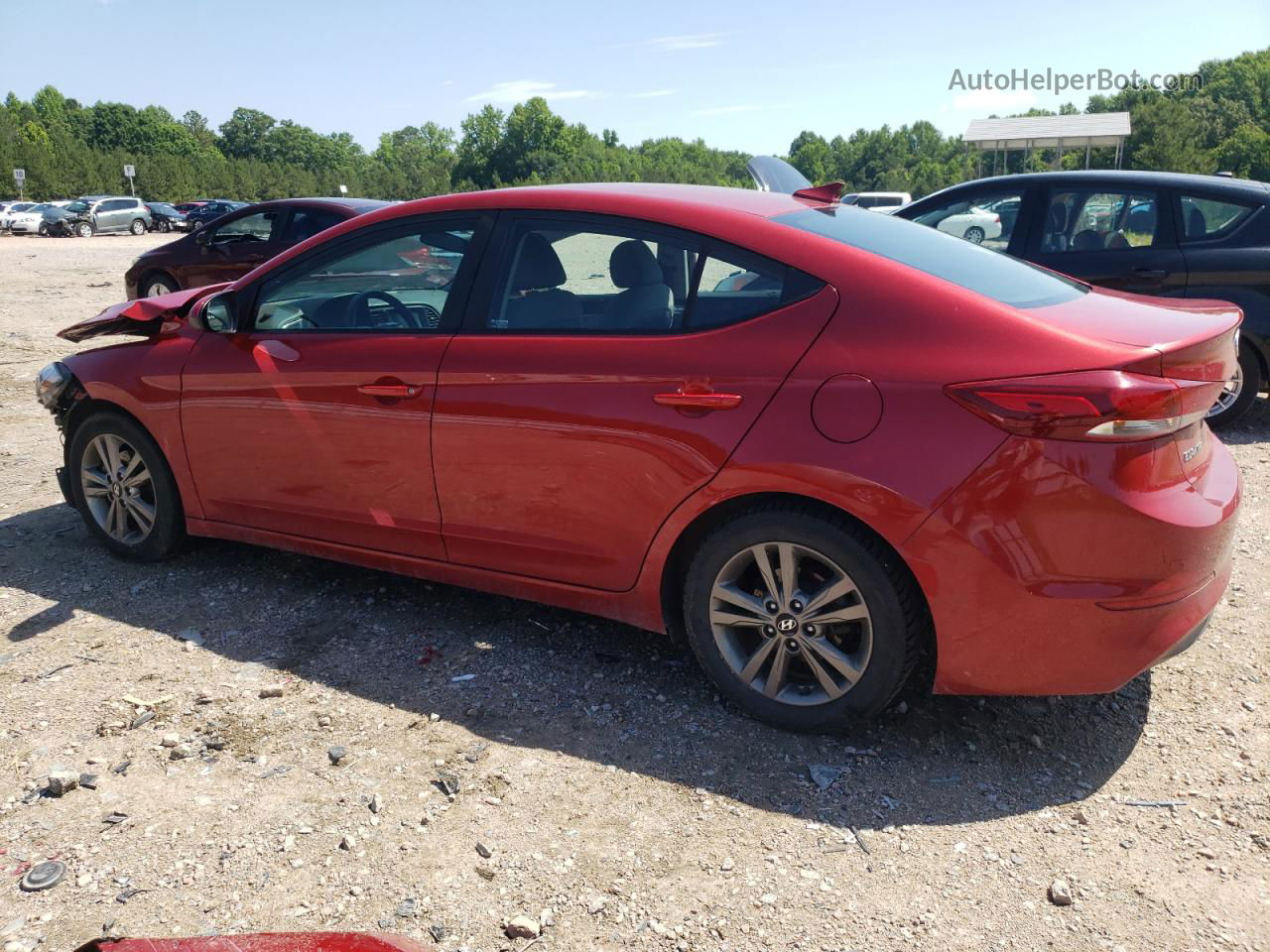 2018 Hyundai Elantra Sel Red vin: 5NPD84LF5JH244779