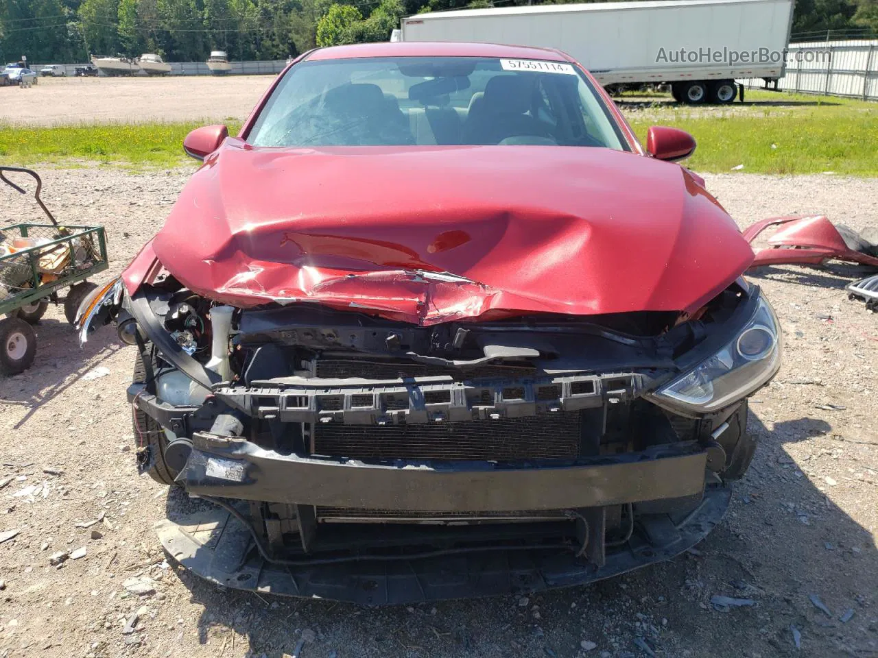 2018 Hyundai Elantra Sel Red vin: 5NPD84LF5JH244779