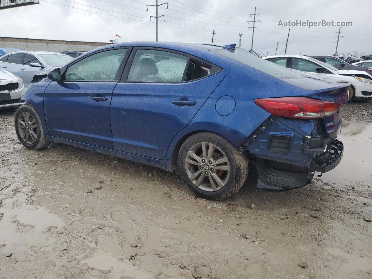 2018 Hyundai Elantra Sel Blue vin: 5NPD84LF5JH245267