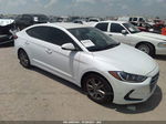 2018 Hyundai Elantra Sel White vin: 5NPD84LF5JH246046