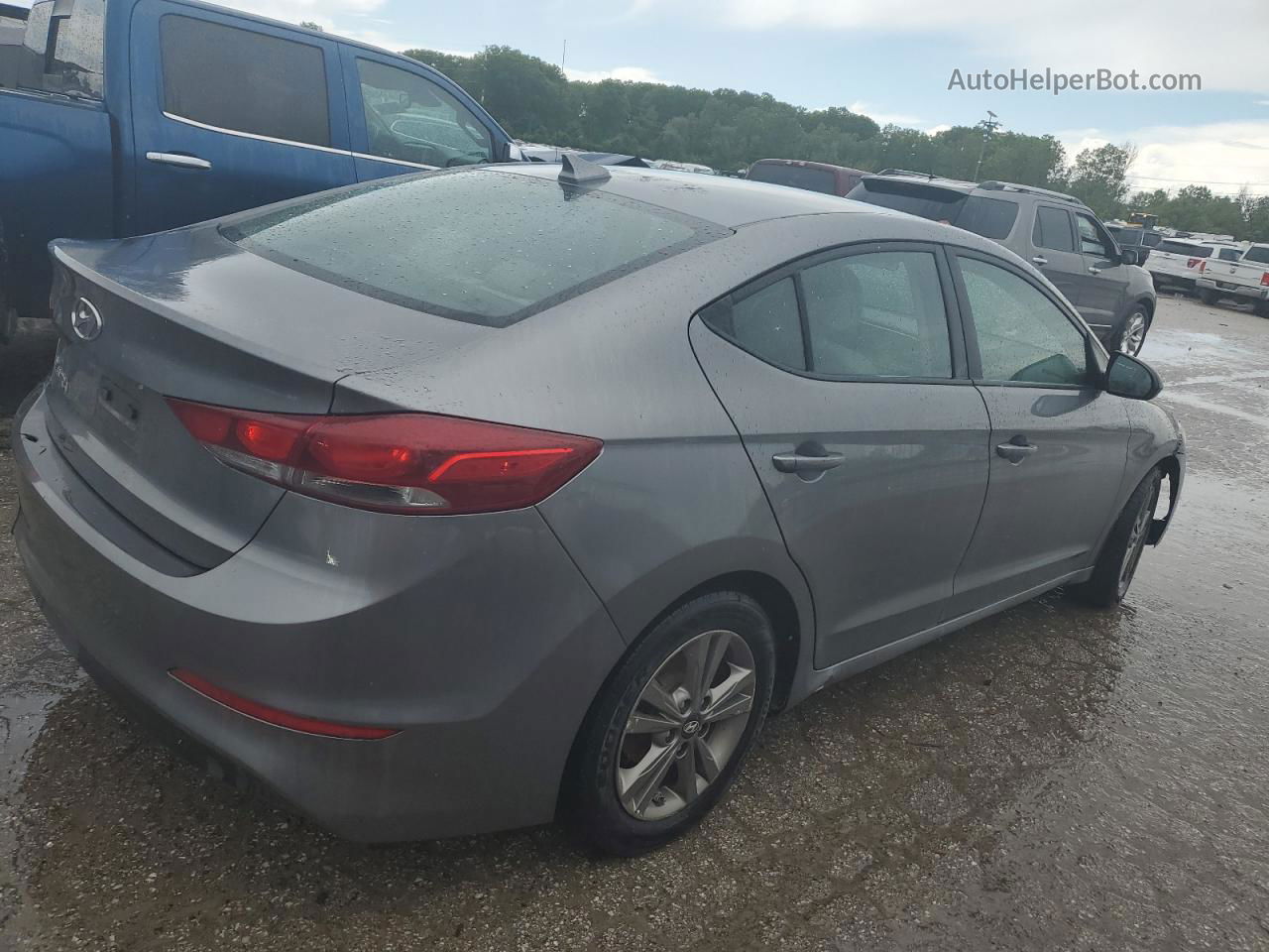 2018 Hyundai Elantra Sel Серый vin: 5NPD84LF5JH258374