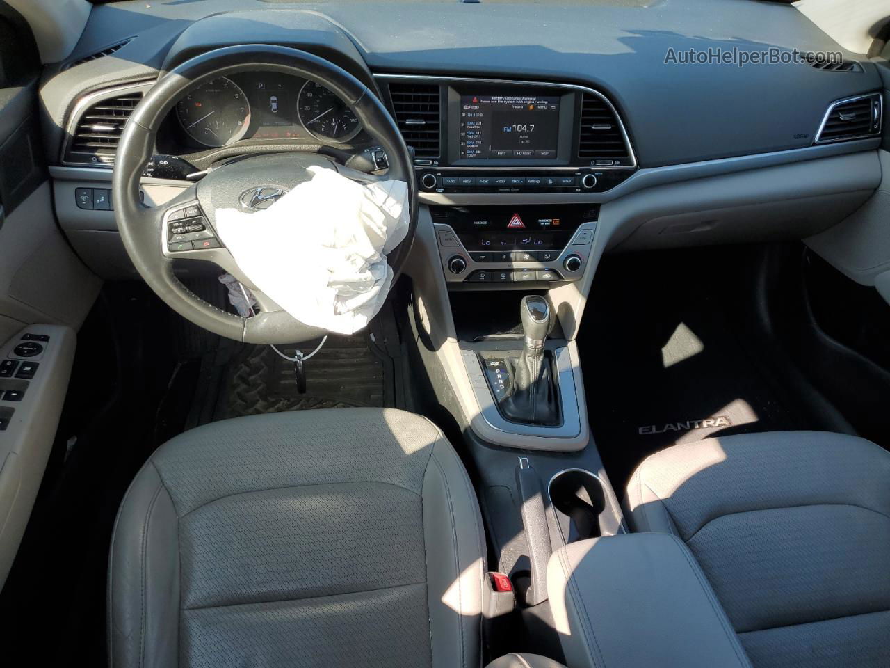 2018 Hyundai Elantra Sel Серый vin: 5NPD84LF5JH260139