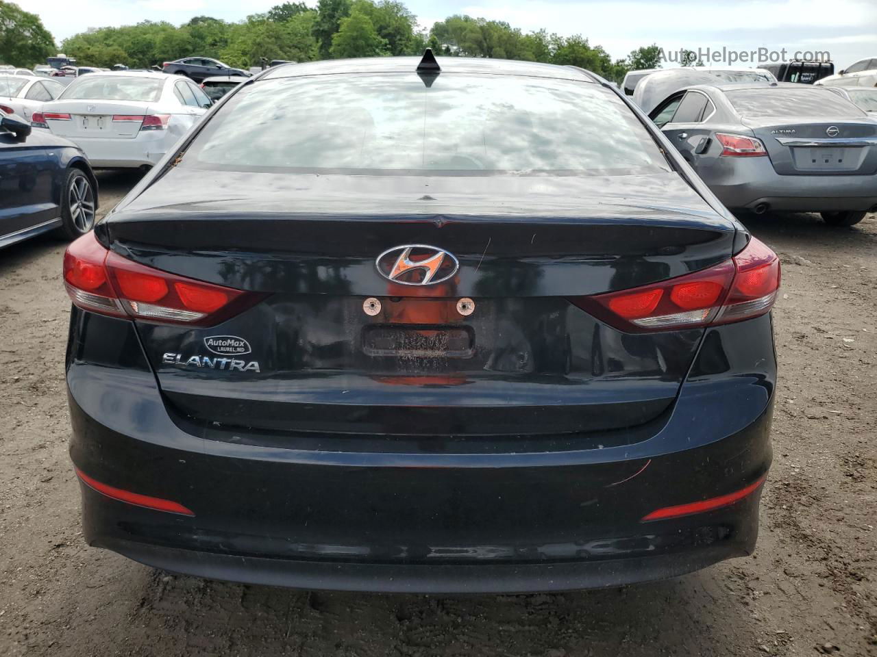 2018 Hyundai Elantra Sel Black vin: 5NPD84LF5JH264773