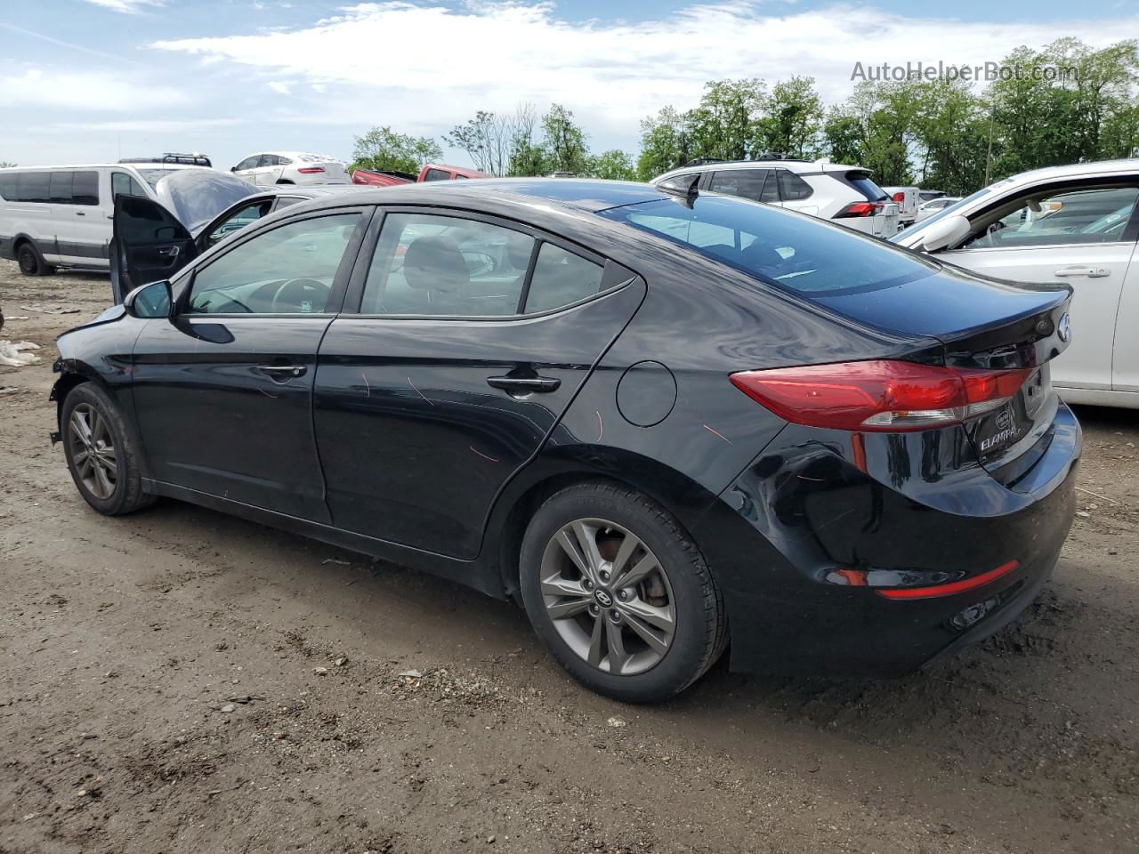 2018 Hyundai Elantra Sel Black vin: 5NPD84LF5JH264773