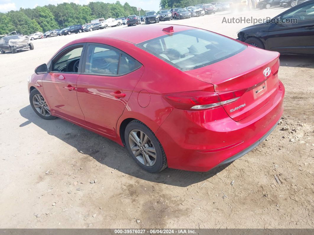 2018 Hyundai Elantra Sel Red vin: 5NPD84LF5JH295795