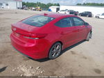 2018 Hyundai Elantra Sel Red vin: 5NPD84LF5JH295795