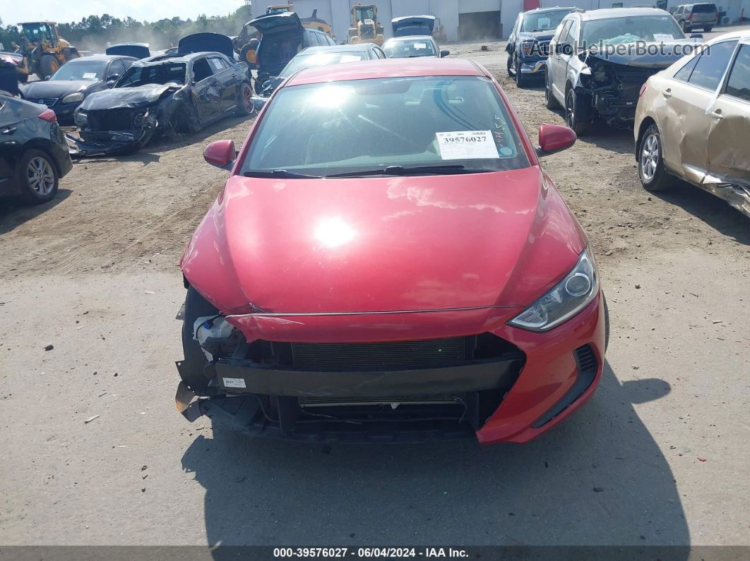 2018 Hyundai Elantra Sel Red vin: 5NPD84LF5JH295795