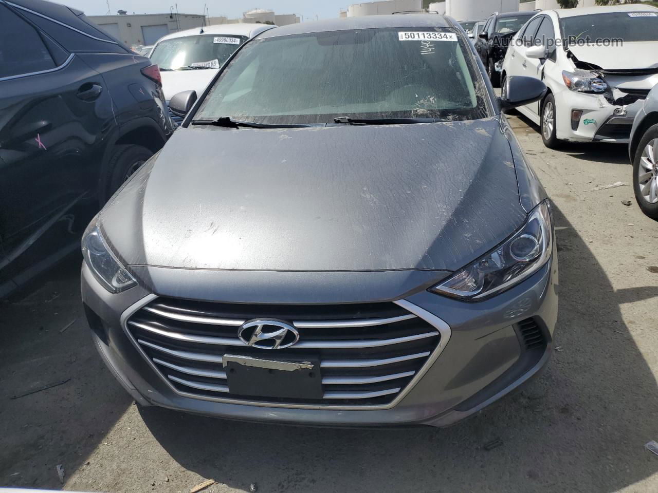 2018 Hyundai Elantra Sel Серый vin: 5NPD84LF5JH297935