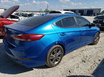 2018 Hyundai Elantra Sel Синий vin: 5NPD84LF5JH304222