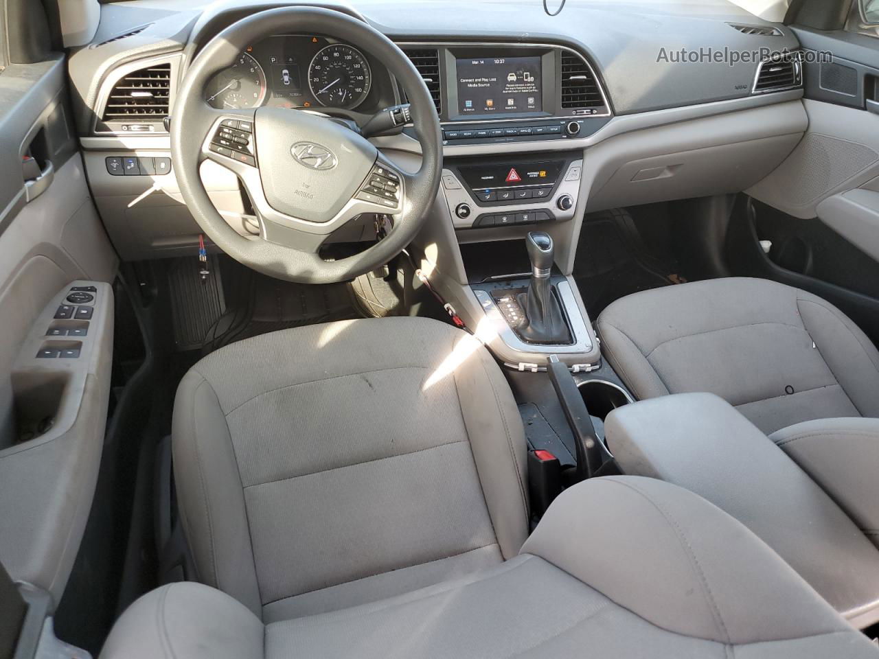 2018 Hyundai Elantra Sel Серый vin: 5NPD84LF5JH321473