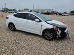 2018 Hyundai Elantra Sel White vin: 5NPD84LF5JH321893