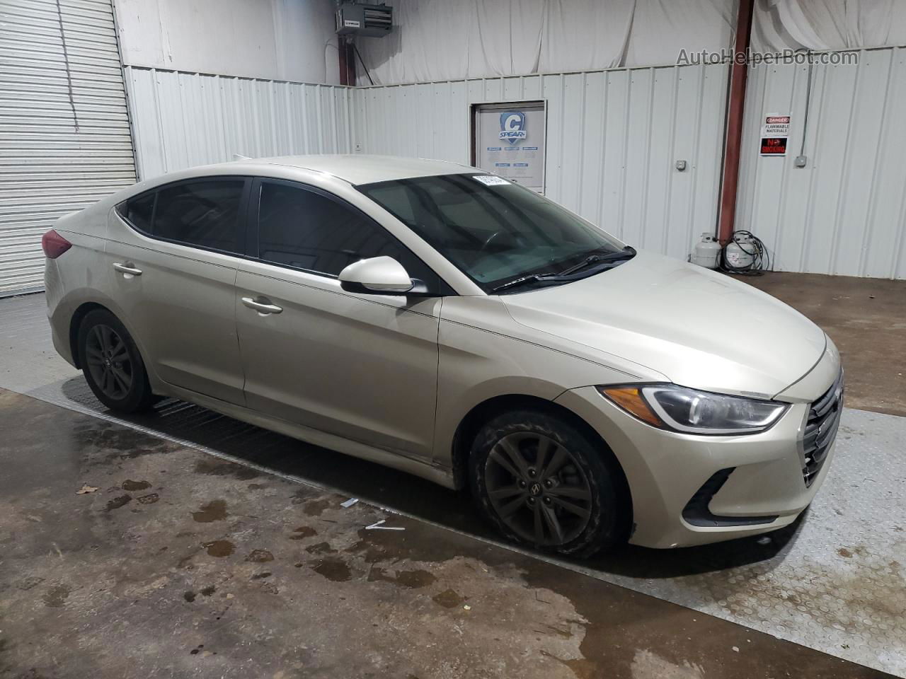 2018 Hyundai Elantra Sel Silver vin: 5NPD84LF5JH324289