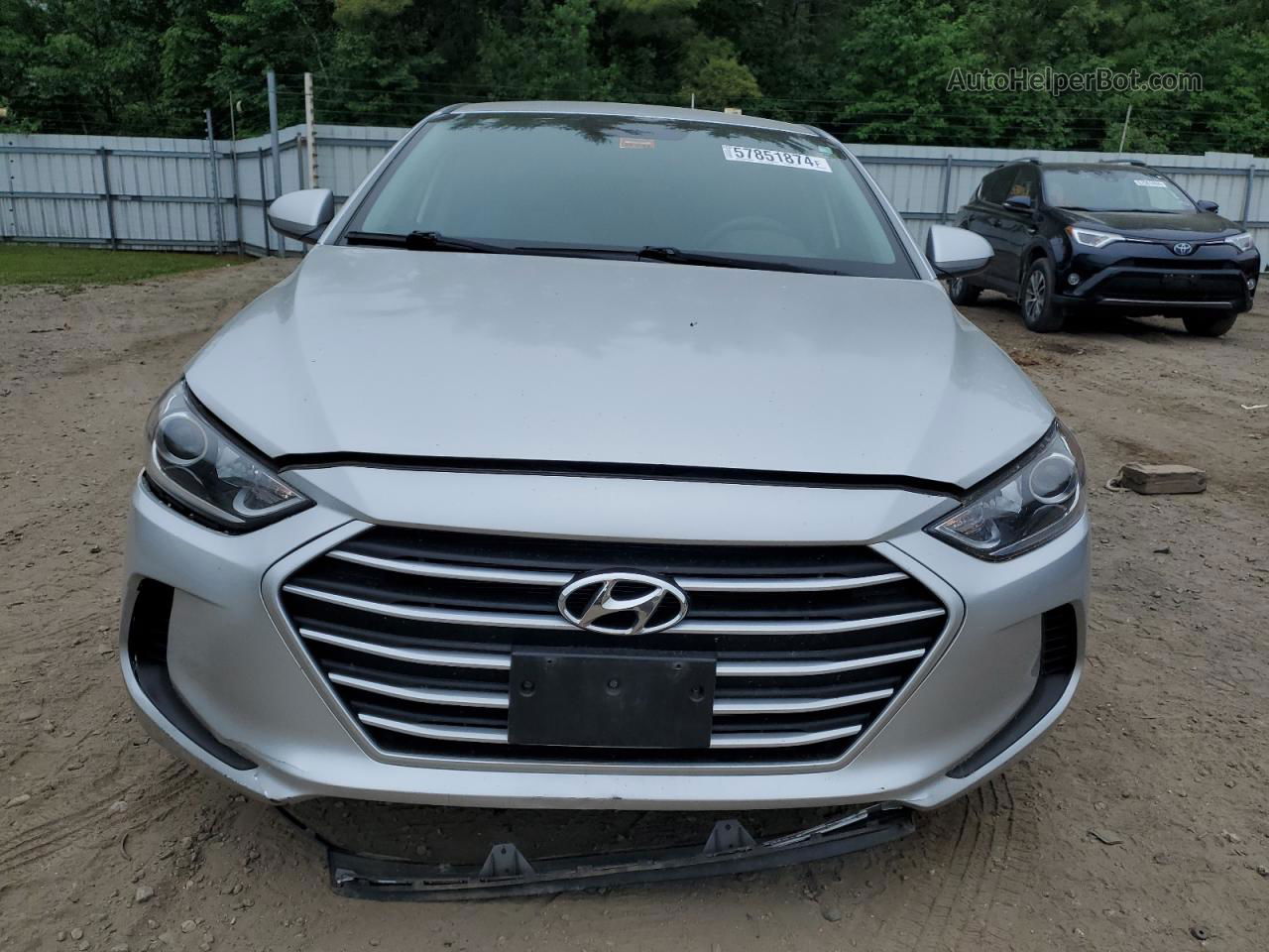 2018 Hyundai Elantra Sel Silver vin: 5NPD84LF5JH352836