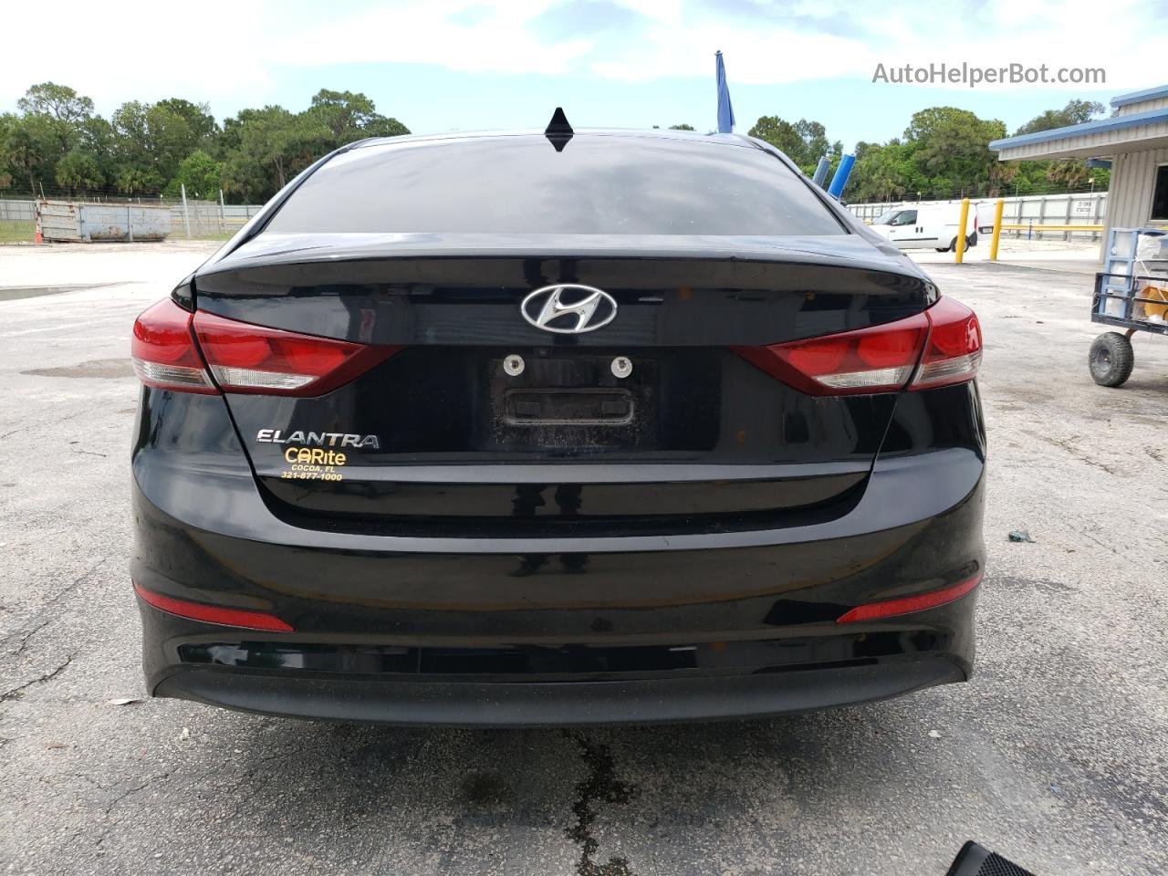 2018 Hyundai Elantra Sel Черный vin: 5NPD84LF5JH359138