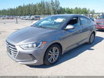 2018 Hyundai Elantra Sel Gray vin: 5NPD84LF5JH362878