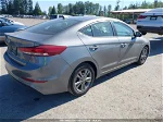 2018 Hyundai Elantra Sel Gray vin: 5NPD84LF5JH362878