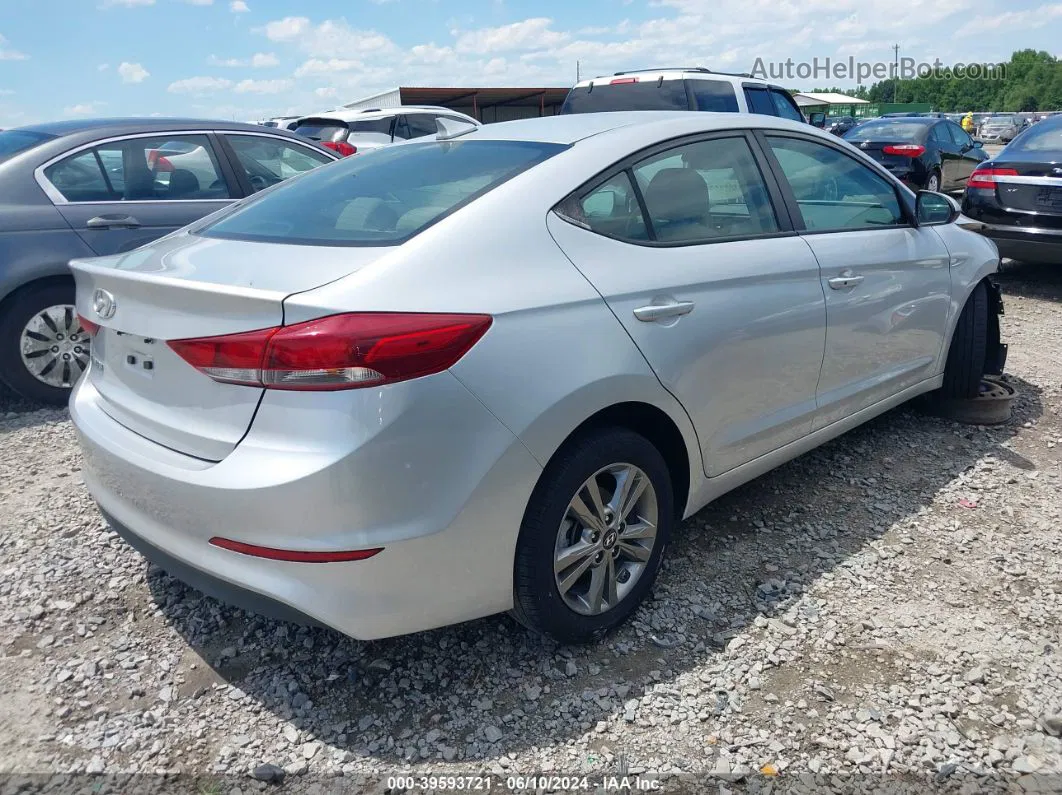 2018 Hyundai Elantra Value Edition Серебряный vin: 5NPD84LF5JH378546