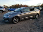 2019 Hyundai Elantra Sel Gray vin: 5NPD84LF5KH405178