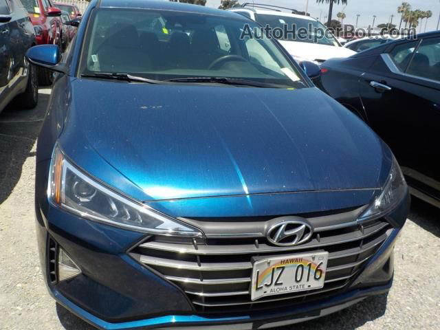 2019 Hyundai Elantra Sel Blue vin: 5NPD84LF5KH407710