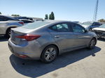 2019 Hyundai Elantra Sel Gray vin: 5NPD84LF5KH407934