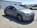 2019 Hyundai Elantra Sel Gray vin: 5NPD84LF5KH407934